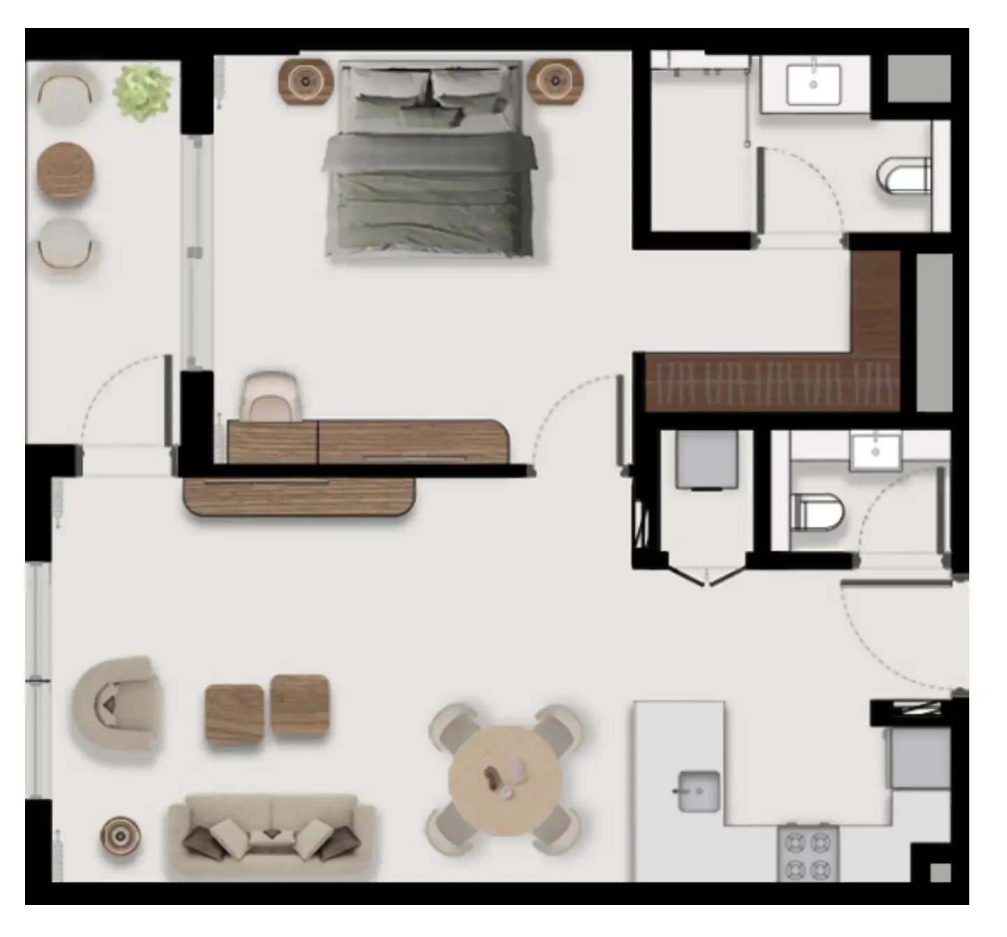 Boulevard Park at Wasl Gate — 5 Bedrooms floor plan