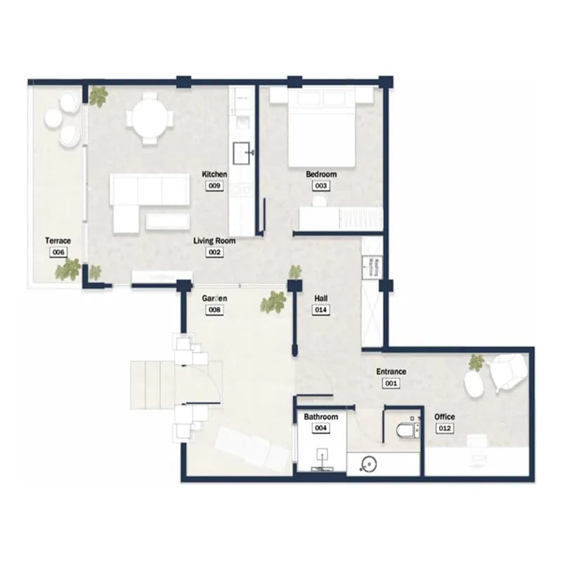 Silawana — 1 Bedroom floor plan