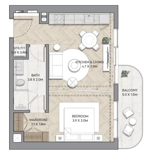 Nura — 5 Bedrooms floor plan