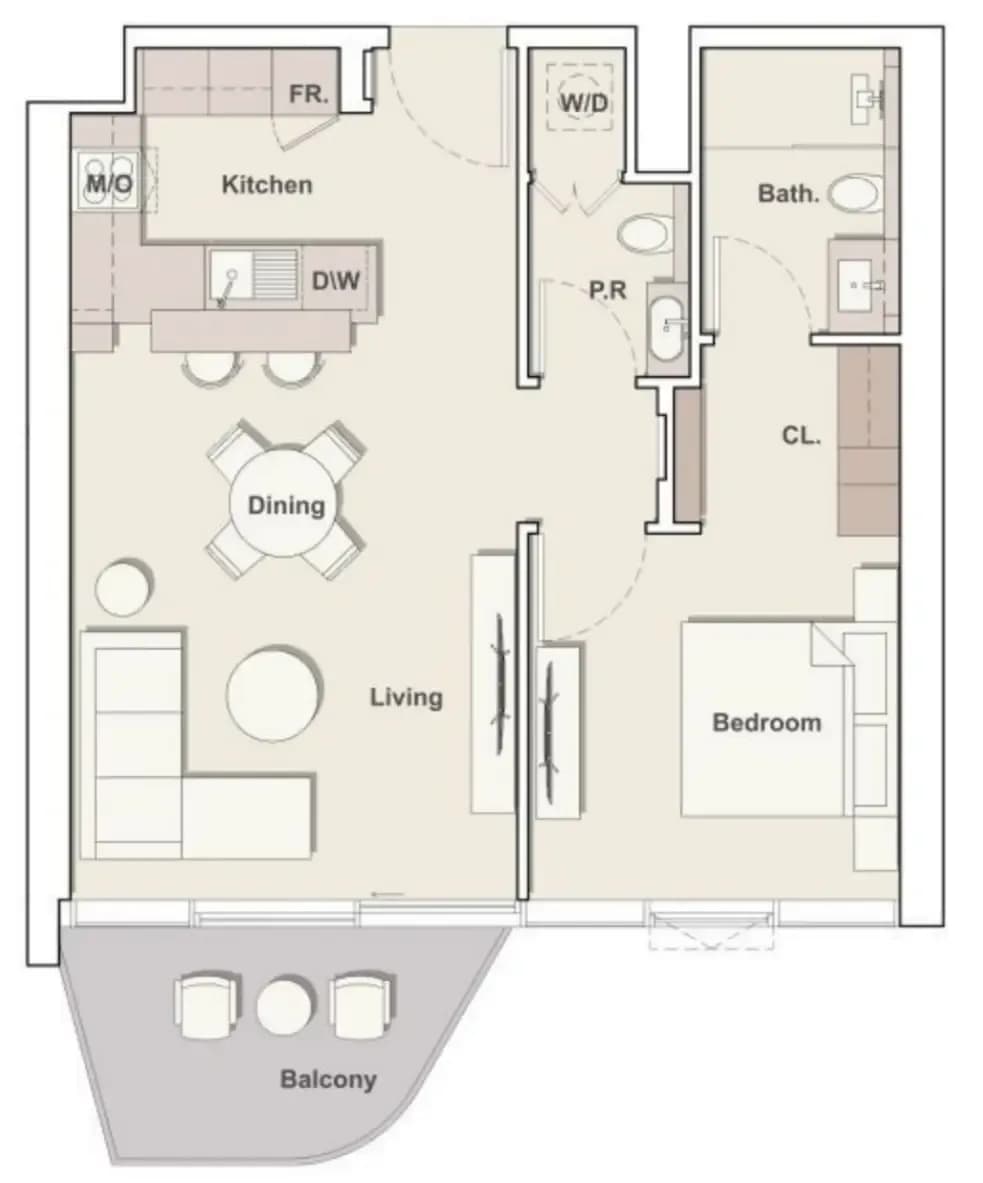 Portside Square — 3 Bedrooms floor plan