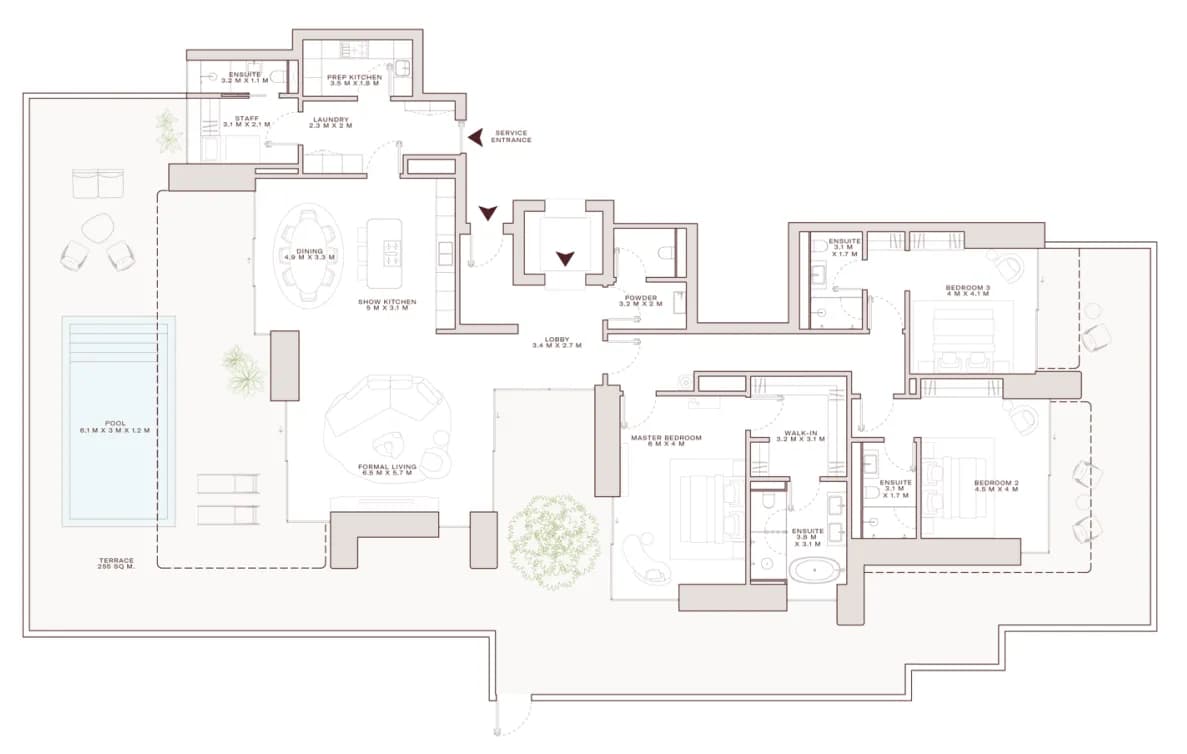 Solaya — 5 Bedrooms floor plan