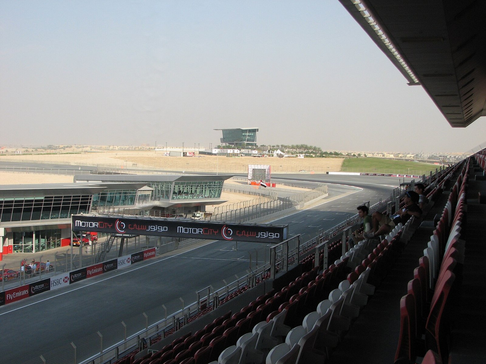 Finish line at Dubai Autodrome, Motor City